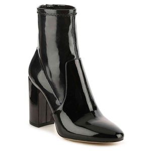 NIB Aldo Black Patent Leather Sz 7 booties
